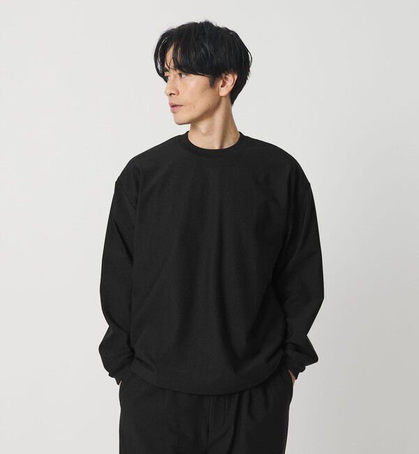 BEAUTY&YOUTH UNITED ARROWS「&rdquo;パーフェクトストレッチ&rdquo; アジャスト クルーネック トップス 伸縮性あり」|Tシャツ・カットソー|BLACK