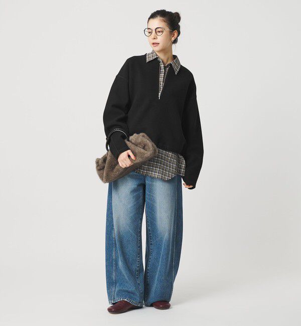 BEAUTY&YOUTH UNITED ARROWS「ダンボール ハーフジップ プルオーバー」|Tシャツ・カットソー|