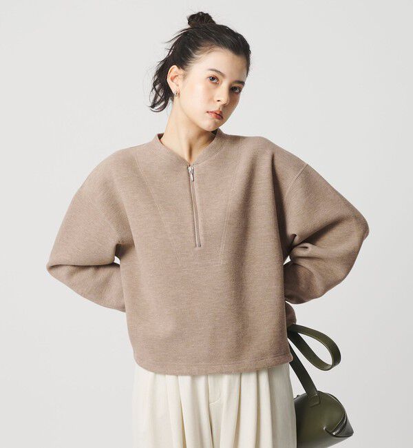 BEAUTY&YOUTH UNITED ARROWS「ダンボール ハーフジップ プルオーバー」|Tシャツ・カットソー|