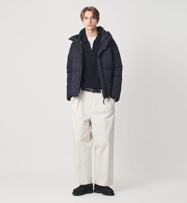 BEAUTY&YOUTH UNITED ARROWS「 小松マテーレ リラックス フード ダウンジャケット 700FP 撥水機能」|ダウン|