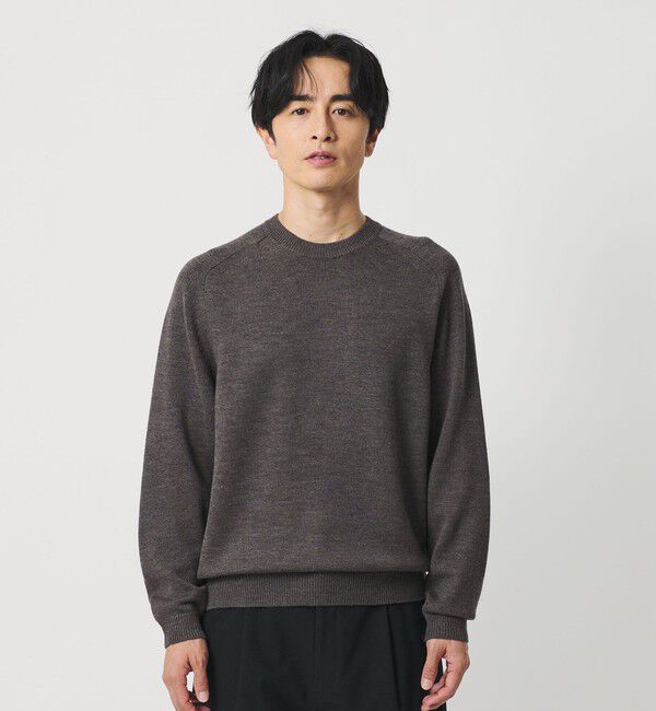 BEAUTY&YOUTH UNITED ARROWS「7ゲージ ファイン MRN クルーネック ニット 手洗い可能」|ニット・セーター|