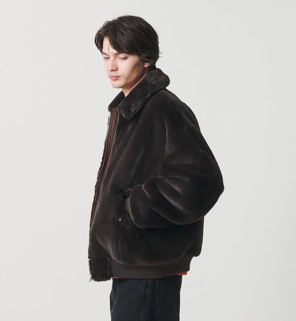 MONKEY TIME「ファーライク ミリタリー ブルゾン」|その他|