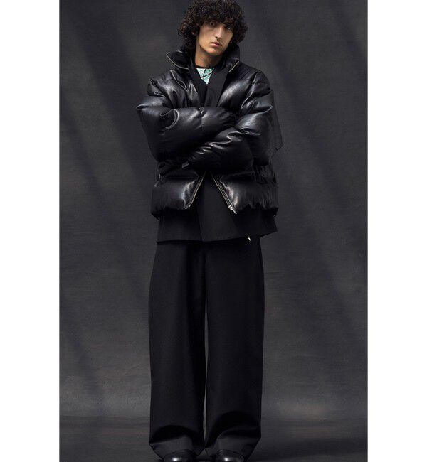 MONKEY TIME「レザーライク ダウン ジャケット」|その他|