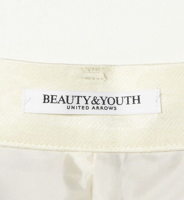 BEAUTY&YOUTH UNITED ARROWS「レーヨンブレンド グロス カーブパンツ」|チノ|