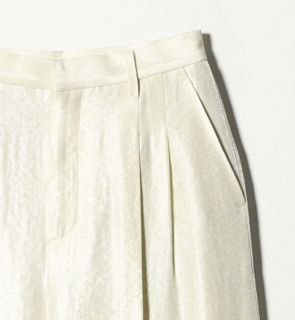 BEAUTY&YOUTH UNITED ARROWS「レーヨンブレンド グロス カーブパンツ」|チノ|