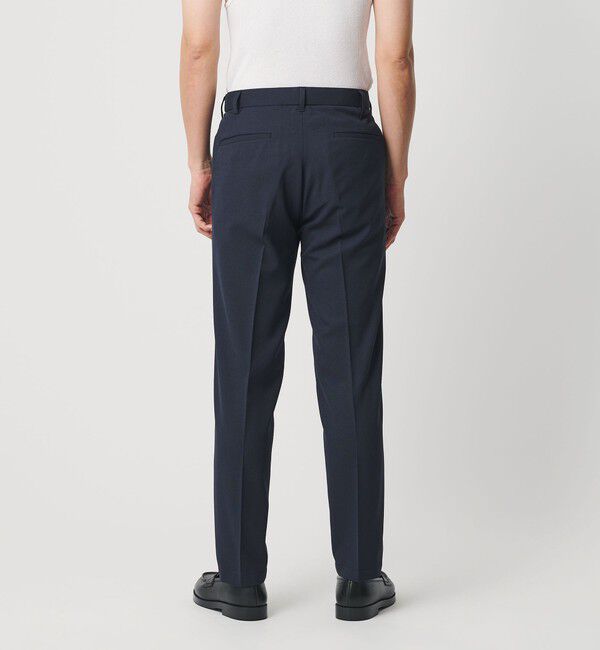 BEAUTY&YOUTH UNITED ARROWS「ピンヘッド ポリエステル ノープリーツ スリム パンツ NO.1 セットアップ対応可能」|チノ|