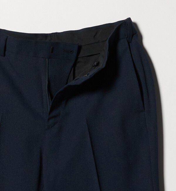 BEAUTY&YOUTH UNITED ARROWS「ピンヘッド ポリエステル ノープリーツ スリム パンツ NO.1 セットアップ対応可能」|チノ|