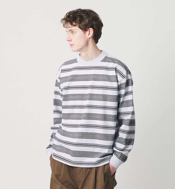 BEAUTY&YOUTH UNITED ARROWS「12oz ヘビーウェイト ボーダー クルーネック カットソー」|Tシャツ・カットソー|