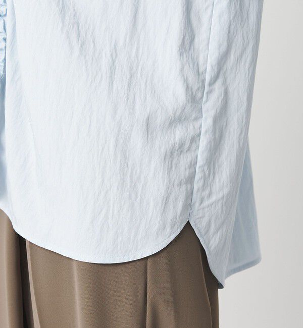 BEAUTY&YOUTH UNITED ARROWS「【WEB限定 Wardrobe DAILY MINIMAL】ラッフル Vネックブラウス ウォッシャブル」|シャツ・ブラウス|