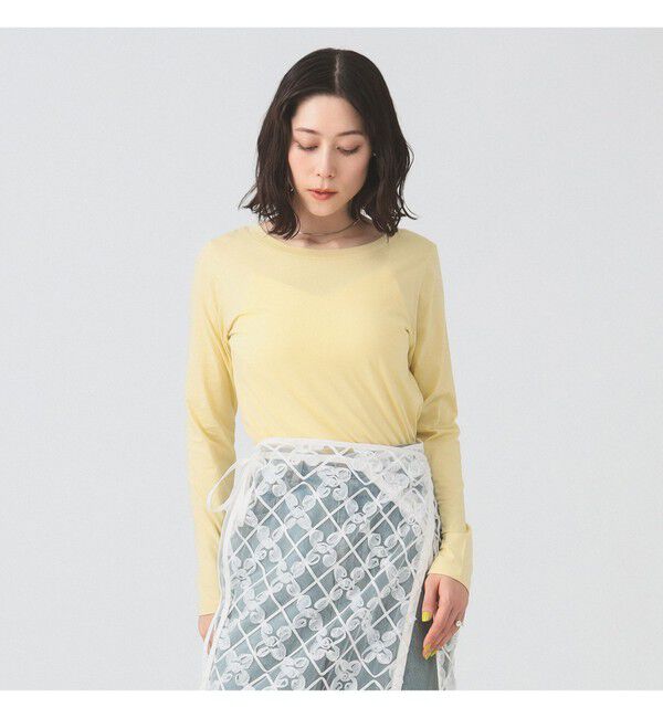 Ray BEAMS 「ベーシック ロングスリーブ Tシャツ」|Tシャツ・カットソー|YELLOW