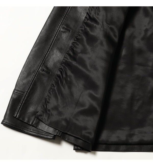 Demi-Luxe BEAMS 「BAUM UND PFERDGARTEN / フェイクレザー 3ポケット ジャケット」|ダッフルコート|