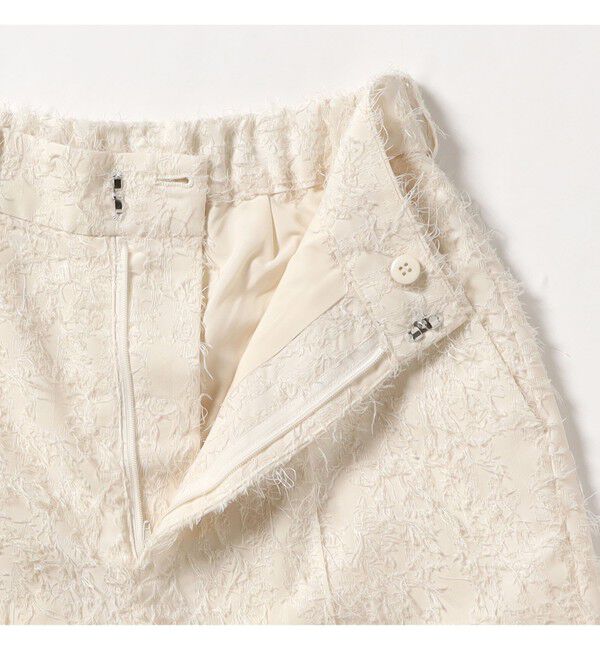 Ray BEAMS 「フリンジ ワイド ストレート パンツ」|チノ|