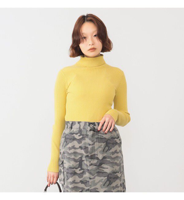 Ray BEAMS 「14ゲージ リブ タートル ネック ニット」|ニット・セーター|