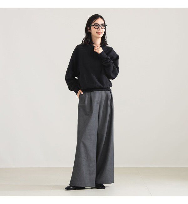 Demi-Luxe BEAMS 「BATONER / メランジ 裏毛 クルーネック トップス」|パーカー|