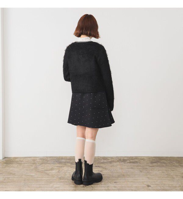 Ray BEAMS 「【別注】FRED PERRY / Fluffy Crewneck Knit Cardigan」|カーディガン|