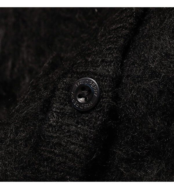 Ray BEAMS 「【別注】FRED PERRY / Fluffy Crewneck Knit Cardigan」|カーディガン|