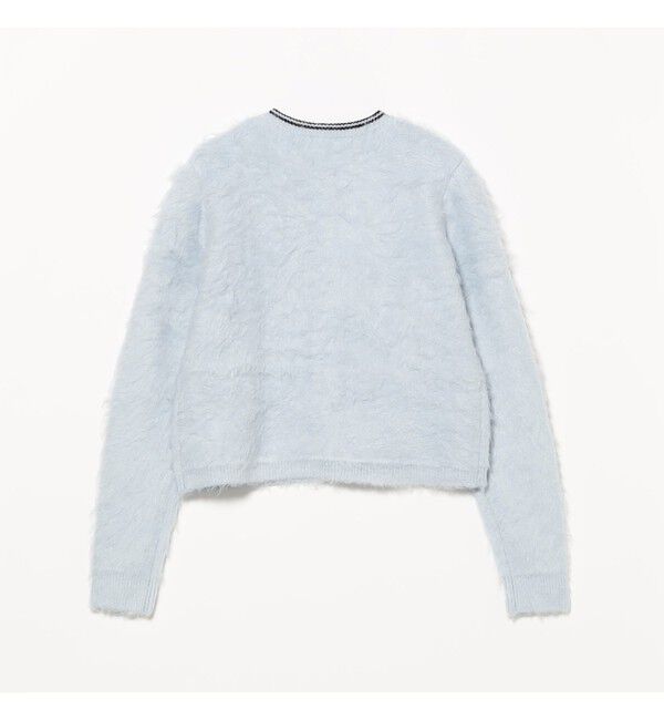 Ray BEAMS 「【別注】FRED PERRY / Fluffy Crewneck Knit Cardigan」|カーディガン|