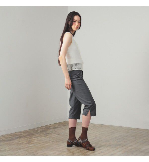 Ray BEAMS 「ストレッチ カプリ パンツ」|チノ|