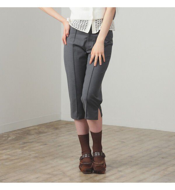 Ray BEAMS 「ストレッチ カプリ パンツ」|チノ|
