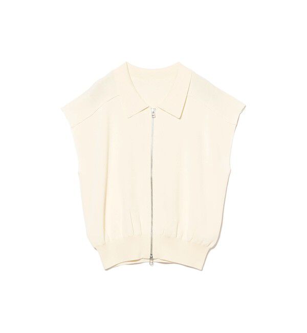 Ray BEAMS 「フレンチスリーブ ジップ ポロ カーディガン」|ニット・セーター|