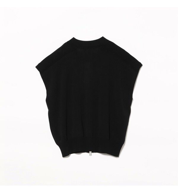 Ray BEAMS 「フレンチスリーブ ジップ ポロ カーディガン」|ニット・セーター|