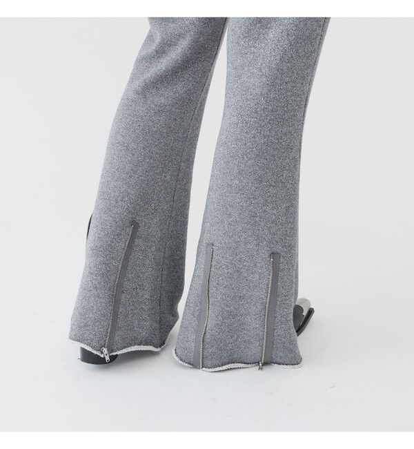 BEAMSBOY「maturely / グリッター ジッパー パンツ」|チノ|