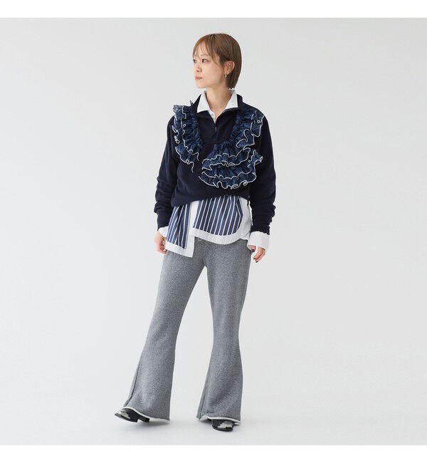 BEAMSBOY「maturely / グリッター ジッパー パンツ」|チノ|