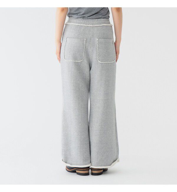 BEAMSBOY「maturely / ワイド フレア ジャージー パンツ」|チノ|