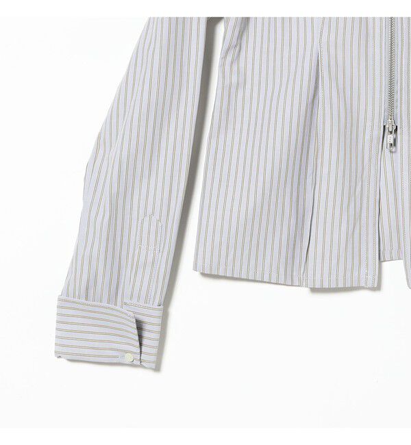 Ray BEAMS 「ストライプ ジップ シャツ」|シャツ・ブラウス|