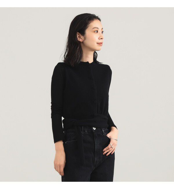 Demi-Luxe BEAMS 「TAN / カシミヤ ストライプ スカーフベスト」|ニット・セーター|