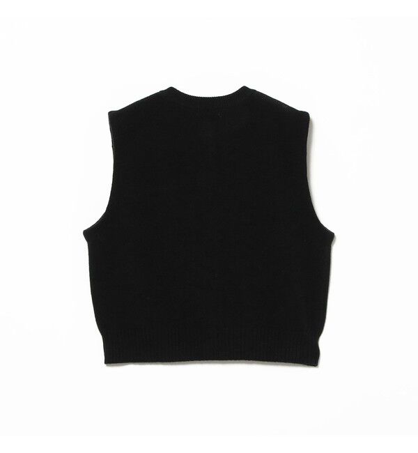 Demi-Luxe BEAMS 「TAN / カシミヤ ストライプ スカーフベスト」|ニット・セーター|