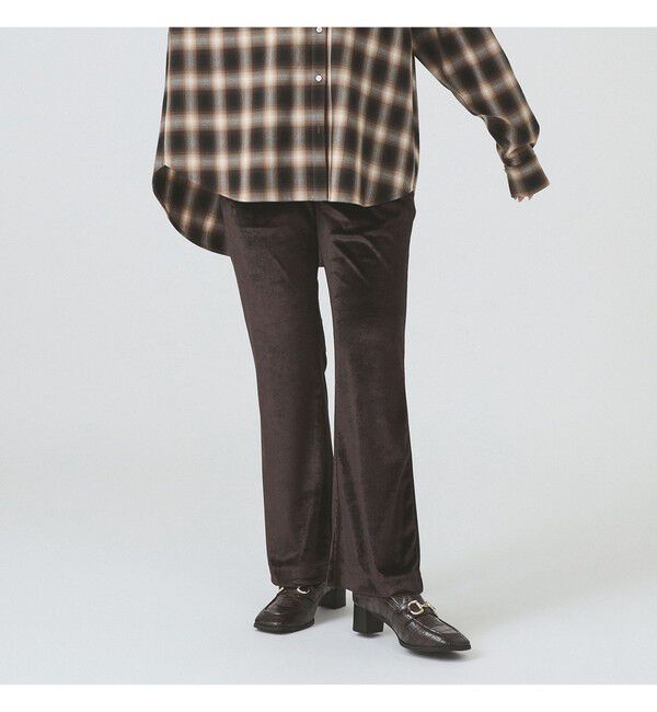 Ray BEAMS 「【別注】PENNEY&rsquo;S / ベロアパンツ」|チノ|BROWN