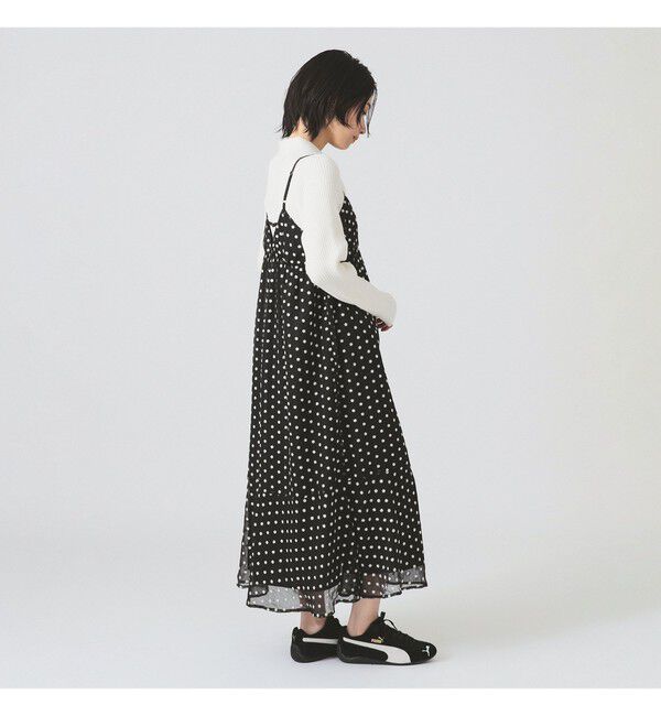 Ray BEAMS 「フラワー 刺繍 キャミ ワンピース」|ワンピース|