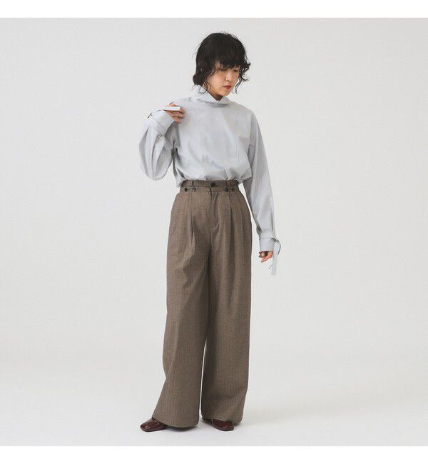 Ray BEAMS 「RBS / ヘリンボン ワイド パンツ」|チノ|