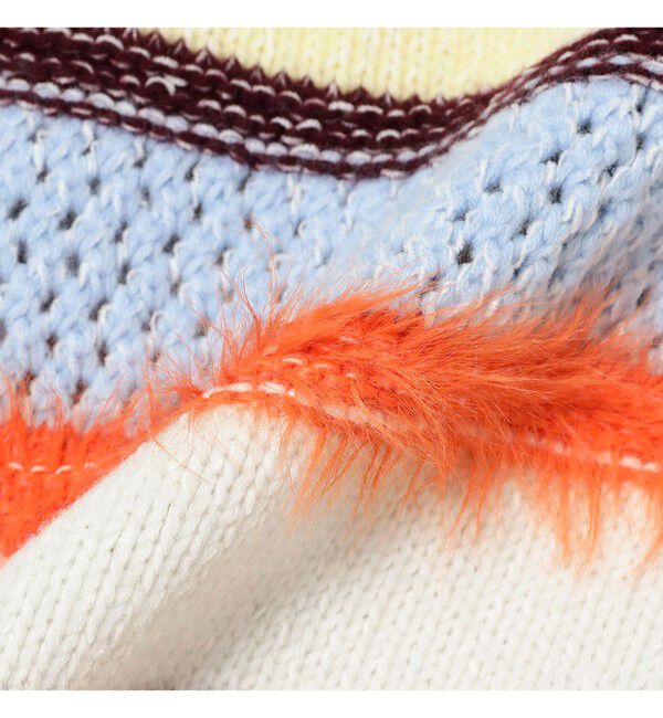 Ray BEAMS 「【別注】BOUSSOLE / ボーダージップ ニット カーディガン」|ニット・セーター|