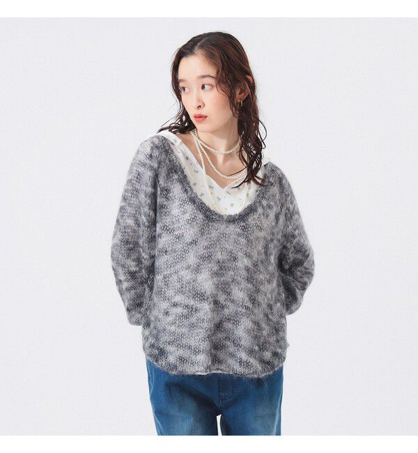 BEAMSBOY「カスリ モヘア ベースボール」|ニット・セーター|