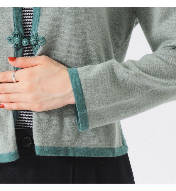 BEAMSBOY「12ゲージ チャイナ トリム カーディガン」|ニット・セーター|