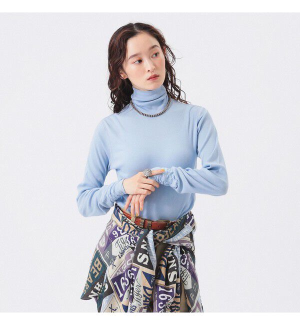BEAMSBOY「リブタートル ロングスリーブ カットソー」|Tシャツ・カットソー|SLATE_BLUE