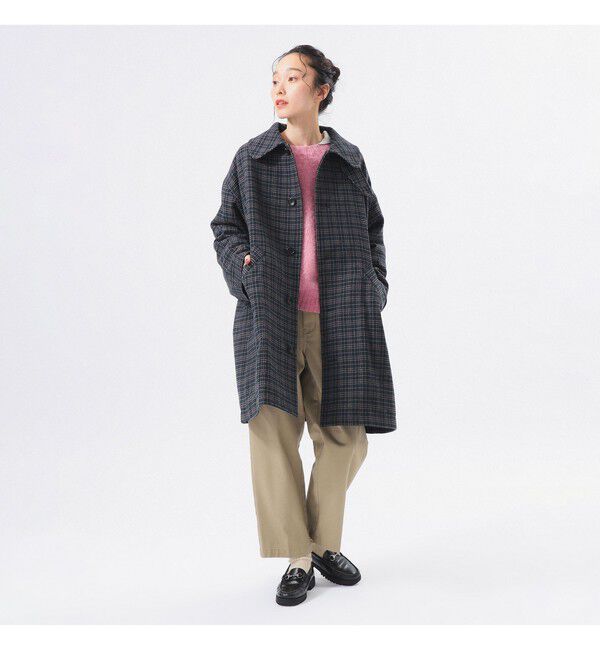 BEAMSBOY「ガンクラブ チェック コート」|ダッフルコート|NAVY