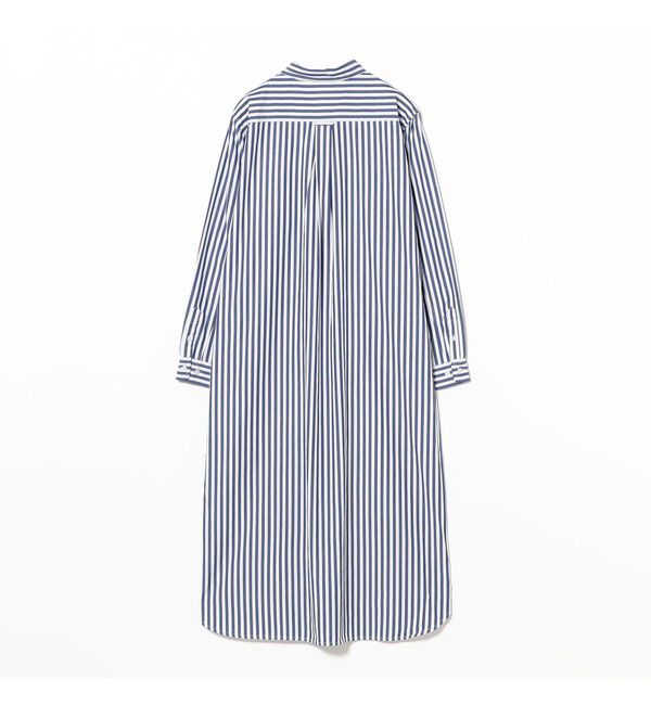 BEAMSBOY「ストライプ BD ワンピース ロングスリーブ」|ワンピース|