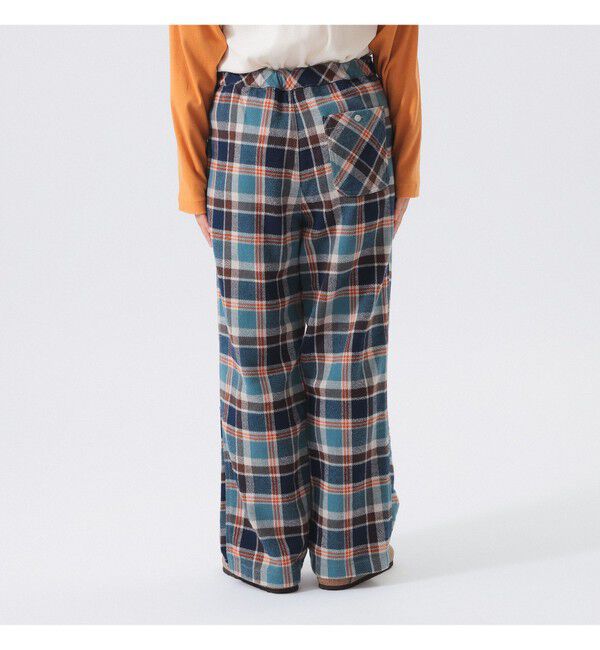 BEAMSBOY「ワーク チェック イージーパンツ」|チノ|