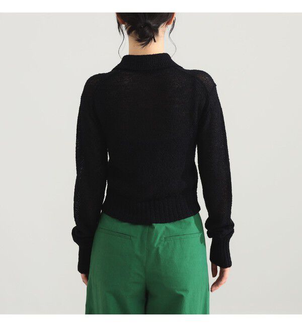 Demi-Luxe BEAMS 「AK+1 / ポロカラーショート カーディガン」|ニット・セーター|