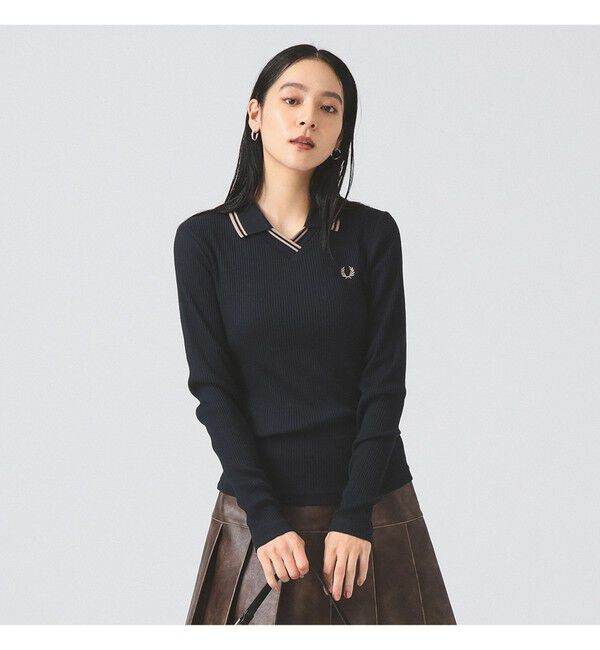 Ray BEAMS 「【別注】FRED PERRY / Twin Tipped Ribbed Polo Shirt」|ポロシャツ|