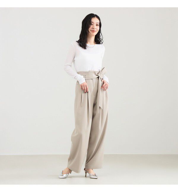 Demi-Luxe BEAMS 「シアーコットン ロングスリーブT」|Tシャツ・カットソー|