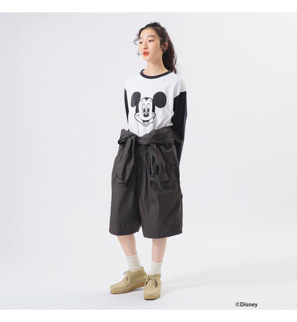 BEAMSBOY「【別注】Champion / ミッキーマウス / フットボール Tシャツ」|Tシャツ・カットソー|