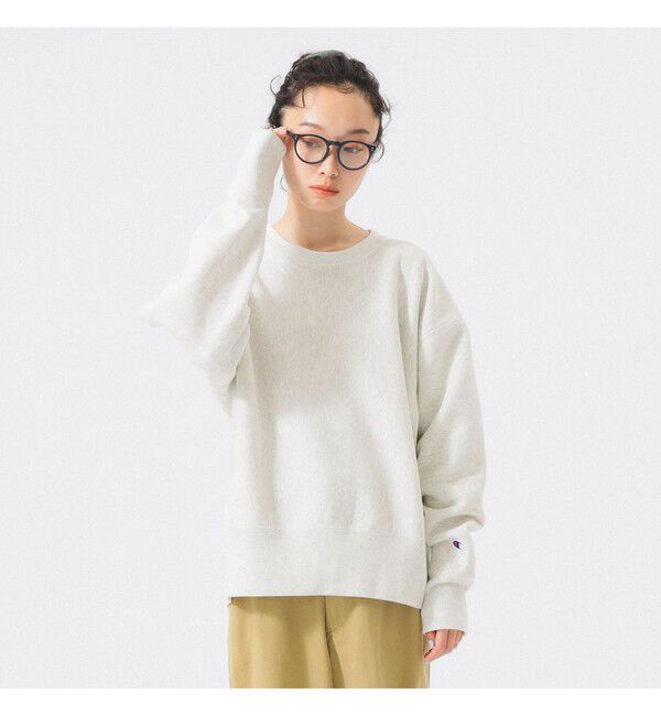BEAMSBOY「【別注】Champion / バックプリント リバースウィーブ(R) クルー スウェット」|スウェット・ジャージ|