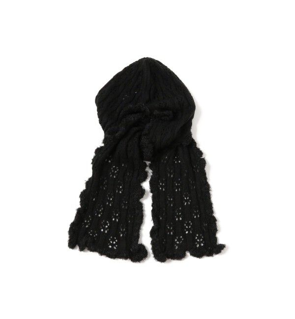 Ray BEAMS 「フリル フード マフラー」|マフラー|