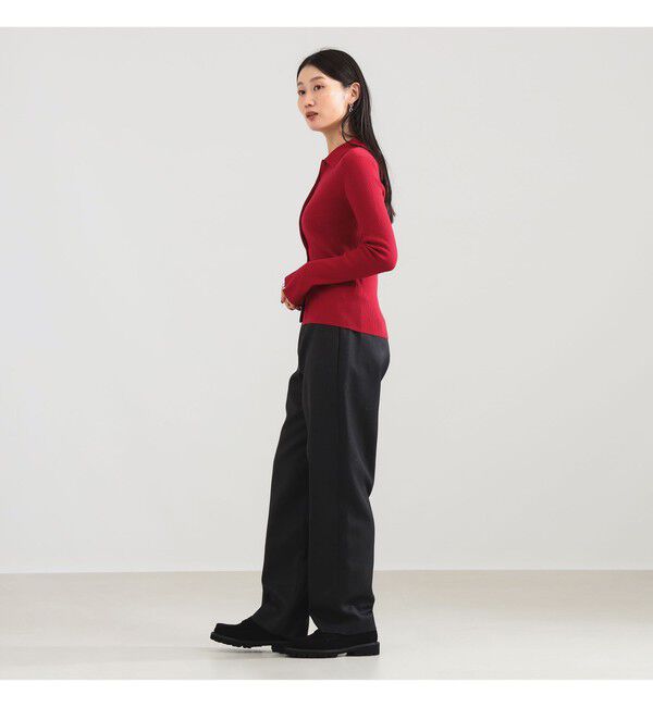 Demi-Luxe BEAMS 「ポリエステル ウール ポロ カーディガン」|ニット・セーター|