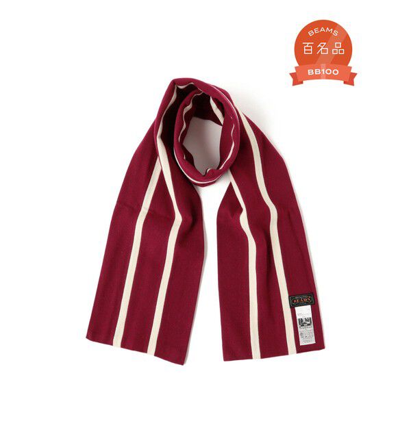 BEAMS PLUS「ENGLISH TRADITION &times; BEAMS PLUS / 別注 スクールマフラー」|マフラー|MRN*WHT*MRN