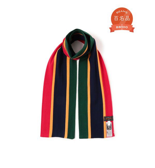 BEAMS PLUS「ENGLISH TRADITION &times; BEAMS PLUS / 別注 スクールマフラー」|マフラー|GRN*GLD*NVY